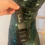Lulus Lulu’s Spread Your Shine Emerald Green Sequin Embroidered Bodycon Dress Size S Photo 8