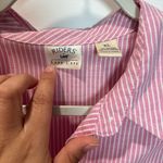 Riders By Lee  Pink and White Striped Shirt size XL long sleeve button up Photo 6