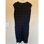 ALBION FIT Albion Black Going Places Windowpane Check Cinch Waist Nylon Activewear Dress M Photo 6