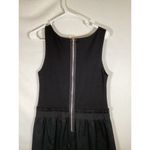 Glam  Black Fit and Flare Dress Small Designer Look Classic Preppy Date Night Photo 6