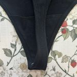 Abercrombie & Fitch Classic Black thong Bodysuit tank ribbed soft A&F collection Photo 6