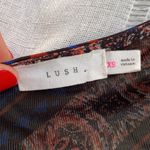 Lush Clothing Lush v-neck shift mini dress with bold patterns. Photo 2