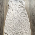 Vintage Silky Lace Sheer Slit Long Slip Dress Medium Boudoir Lingerie Feminine Photo 0