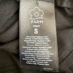 Farm Rio  Metallic Stripe Ruffle Shirt Blouse Women's Small Black Top Boho NWOT Photo 13