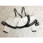 Haute Rogue  Black White Top  Large Off shoulder Photo 1