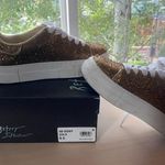 Betsey Johnson Sidny Gold Rhinestone Platform Sneakers Photo 2