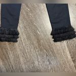 frame denim Frame Le High Skinny Jeans Black Fringe Bottom High Waist USA Photo 8