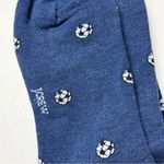 J.Crew  Blue Casual Socks with Soccer Ball Pattern NWT Sz OS Photo 2