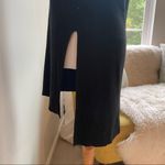 Free People 🌻🌻 Criss Cross Black Linen Blend Tunic Sweater Photo 8