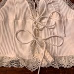 ZARA  Cream Lace Tie Detail‎ Top Photo 3