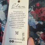 Elan  Vibrant Sheer Floral Tie-Front Work Blouse Size M Photo 2