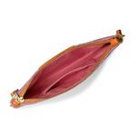 Coach New! Small Wristlet in Signature Jacquard Pebbled Leather B4/Taffy Orange Photo 2