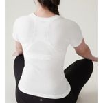 Athleta New M Momentum Seamless Sport Length Tee Medium Bright White Photo 5