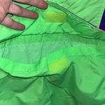 Vintage Neon Green Ski Jacket Colorblock Pullover Windbreaker Ski Jacket Unisex Size L Photo 5