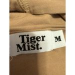 Tiger Mist  Tan Beige One Shoulder Long Sleeve Stretch Blouse Crop Top Size M Photo 2