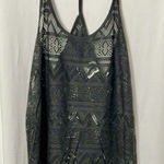 PINK - Victoria's Secret PINK by Victoria's Secret Black Lace Swim Cover Tank Top Size Small Photo 0