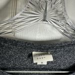 A New Day Dark Grey Knit Twist Accent Long Sleeve Top size M Photo 2