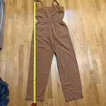 Ee:some Romper Jumpsuit Brown Women’s M Boho Indie Festival Cottage Hobbit Tan Size M Photo 5