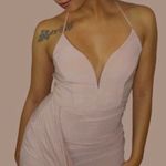 Mystic Blush Pink Sexy Wrap Mini Dress Photo 0