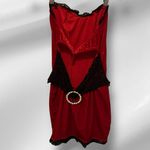 Shirley of‎ Hollywood Red Velvet Mini Negligee Dress Size XS Photo 3