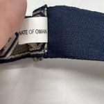 Vintage Cloth Belt Women's‎ Size 14 Navy Blue Aztec Photo 4