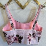 Beach Riot  Leah Sports Bra Pink Floral Small Photo 5