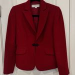 Tahari Arthur S. Levine Red Petite Blazer 2P ClassicWorkwear Holiday Office Chic Photo 0