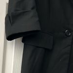 AQUA Womens Black 3/4 Sleeve Blazer Single Button Wool Blend Jacket Size Small Photo 8