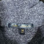 Lily London Women's Artsy Lagenlook Blue Turtleneck Fleece Sweater Photo 3