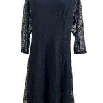 Tripp NYC Skull Lace Dress Black Knee Length Mini Photo 0