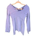 Flawless Top Women's Size Large Padme Cosplay Top Bell Sleeves Handkerchief hem Blue Photo 0
