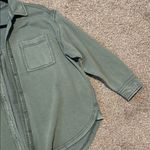 Aerie  Lumberjane Green fleece Button-Up Shirt Photo 1