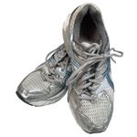 ASICS Gel-Kayano 16 Running Shoes White Blue Silver Size 10.5 Photo 0