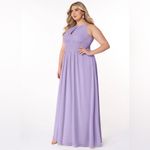 Azazie  “Bonnie” Halter Bridesmaid Dress in Lilac Size 14-See measurement pic Photo 4