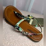 Arizona Jeans Arizona Jean Co. Strappy Thong Bejeweled Flip Flops Women’s Sandals Size 7.5 Photo 3