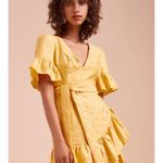 C/MEO COLLECTIVE  Magnetise Mini Dress In Honey Ruffle Tie Waist Revolve NWT‎ XL Photo 2