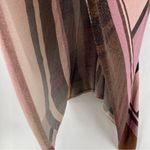 Chico's Soft Plaid Shine Poncho Metallic Shimmer Lightweight Topper Sweater Photo 5