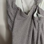 Patbo Lurex Cut Out Maxi Lace Up Dress Silver Sparkle Womens Glamorous Size 10 Photo 7