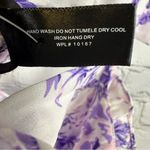 AQUA  Lightweight Smocked Back Dress Tie Shoulders Floral XL Fits Like L NWT Photo 9