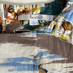 BODEN Tropical Print Sleeveless Top Shift Shirt Button Back Womens Size 6 Photo 5