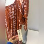 Derek Heart NWT rust orange off-the-shoulder floral print romper Size 3X Photo 3