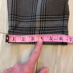 EXPRESS Black and White Menswear Style Plaid Cropped Ankle Pants, size 4 Photo 5