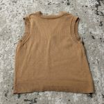 525 America  Camel Tan Academia Sweater Vest Size Medium Photo 1