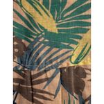 Lands' End  Womens Tropical Leaf Print Linen Long Sleeve Button Up Shirt Top L Photo 4