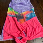 Blumin Tie Dye Tank with Keyhole‎ Tie Bottom Photo 2
