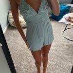 Roxy Teal Flowy Romper Photo 0