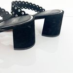 Paige Viera Grommet Suede Slide On
Heeled Sandals 9.5 Black Photo 5