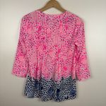 Lilly Pulitzer Womens Marilina Top Raz Berry Heart and Sole Sz XXS Tunic Flowy Photo 6