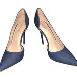 Shoe Republic LA  Elegant Navy Blue denim Stiletto Heels Photo 5