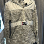 PINK - Victoria's Secret PINK Victoria’s Secret Track Jacket Hoodie Pullover Quarter Zip​​ Photo 0